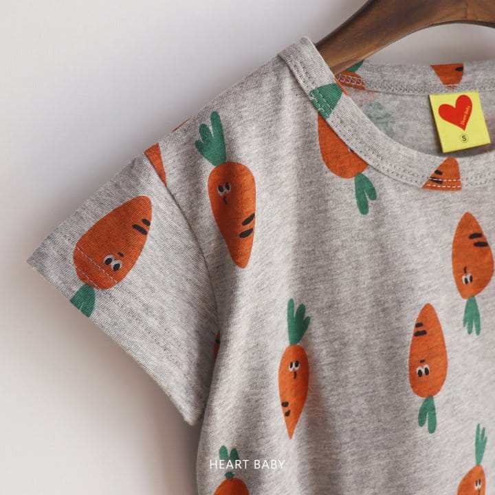 Heart Baby - Korean Children Fashion - #discoveringself - Carrot Short Sleeve Body Suit - 11