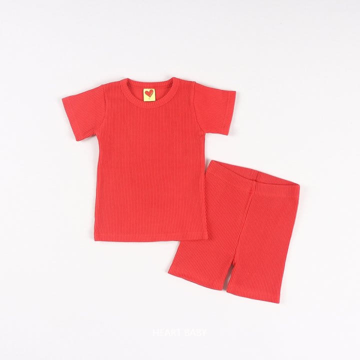 Heart Baby - Korean Children Fashion - #discoveringself - Rainbow Rib Short Sleeve Easy Wear - 7