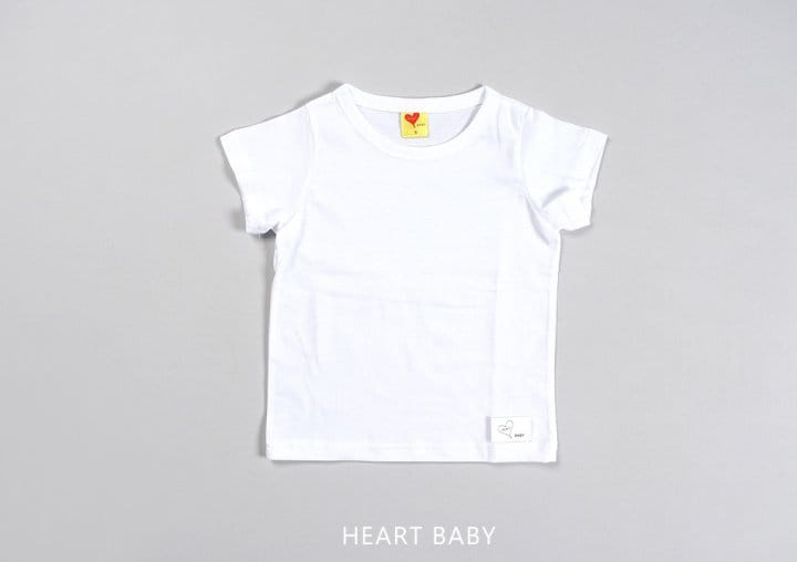 Heart Baby - Korean Children Fashion - #discoveringself - Heart Short Sleeve Tee - 6