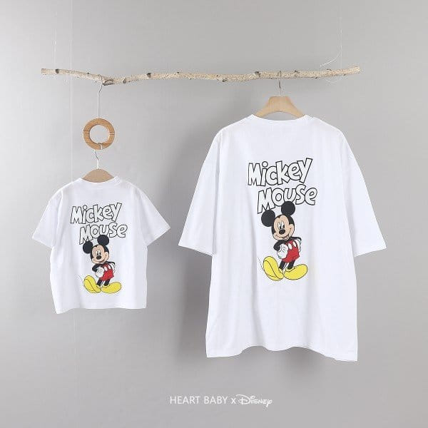 Heart Baby - Korean Children Fashion - #fashionkids - M & M Mom Dad Short Sleeve Tee  - 11