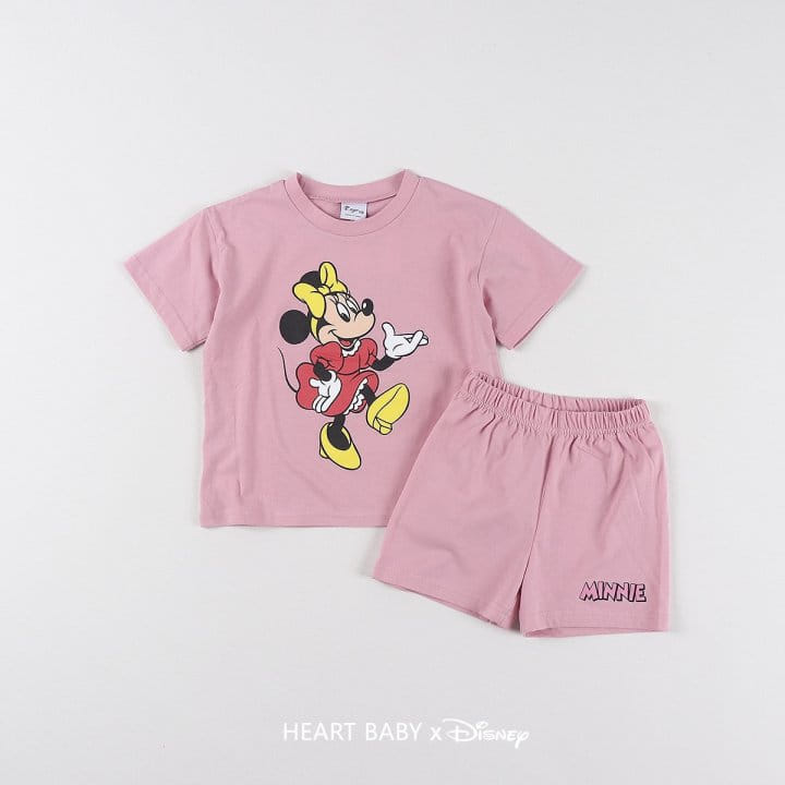 Heart Baby - Korean Children Fashion - #fashionkids - M Friends Short Sleeve Top Bottom Set - 9