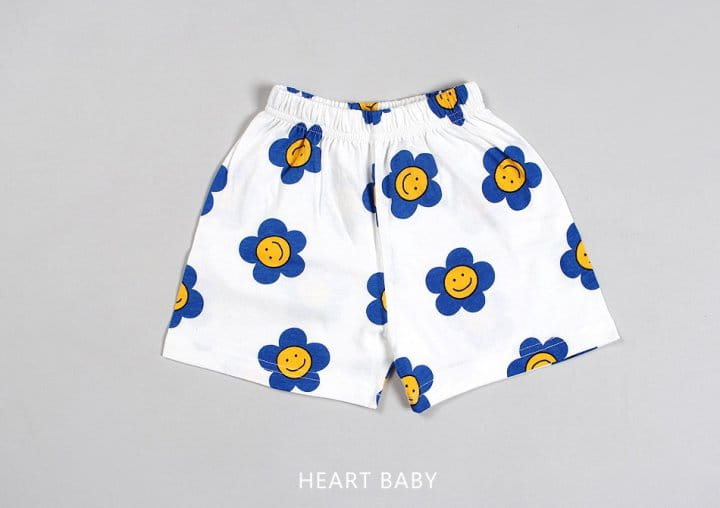 Heart Baby - Korean Children Fashion - #fashionkids - Daisy Short Sleeve Top Bottom Set - 9