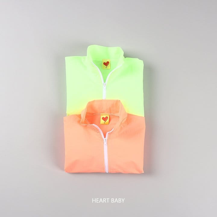 Heart Baby - Korean Children Fashion - #kidsshorts - Neon Windbreaker Jumper - 7