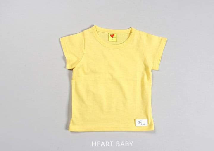 Heart Baby - Korean Children Fashion - #kidsstore - Heart Short Sleeve Tee - 9