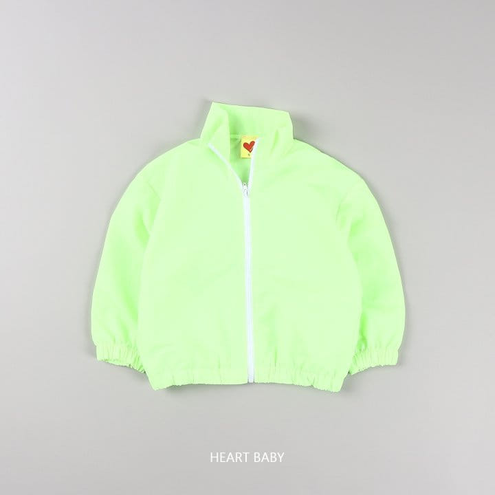 Heart Baby - Korean Children Fashion - #kidzfashiontrend - Neon Windbreaker Jumper - 9