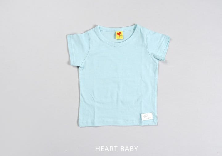 Heart Baby - Korean Children Fashion - #kidzfashiontrend - Heart Short Sleeve Tee - 10