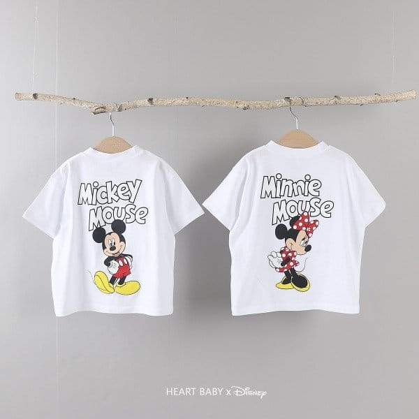 Heart Baby - Korean Children Fashion - #littlefashionista - M & M Mom Dad Short Sleeve Tee  - 2