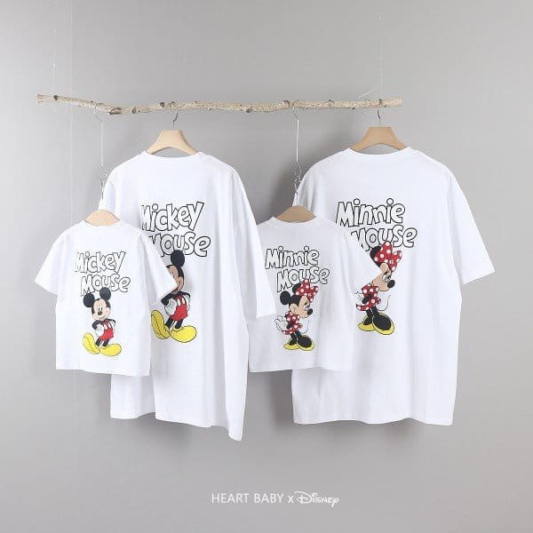 Heart Baby - Korean Children Fashion - #magicofchildhood - M & M Mom Dad Short Sleeve Tee  - 4