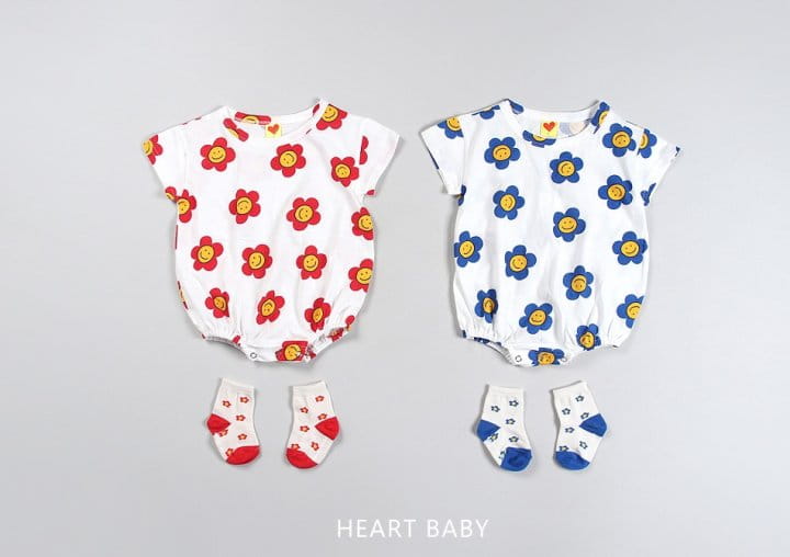 Heart Baby - Korean Children Fashion - #prettylittlegirls - Daisy Short Sleeve Body Suit - 2