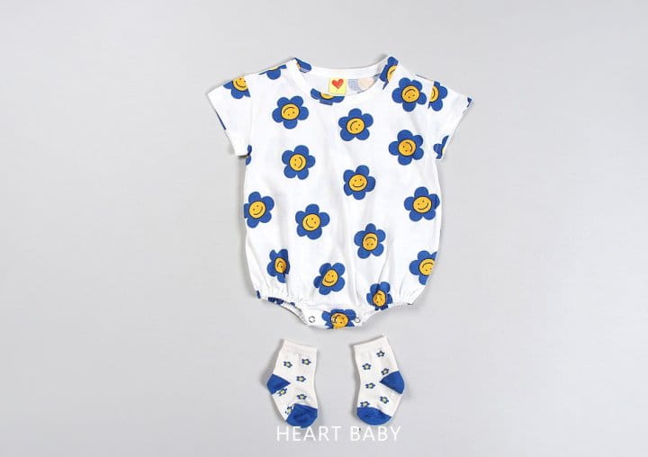 Heart Baby - Korean Children Fashion - #todddlerfashion - Daisy Short Sleeve Body Suit - 4