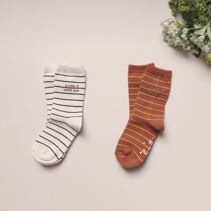 Here I Am - Korean Children Fashion - #designkidswear - Smile Socks - 3