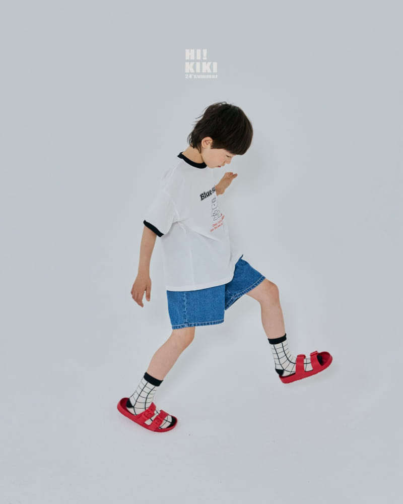 Hikiki - Korean Children Fashion - #littlefashionista - Blue Summer Tee - 3