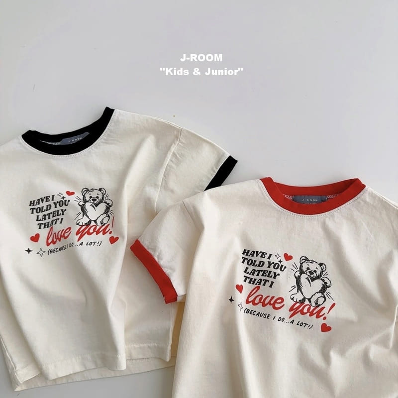 J-Room - Korean Children Fashion - #Kfashion4kids - Color Heart Bear Tee - 10