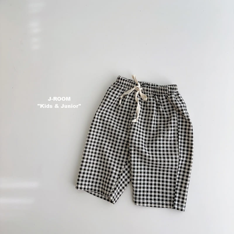 J-Room - Korean Children Fashion - #childofig - Bio Check Cropped Shorts - 8