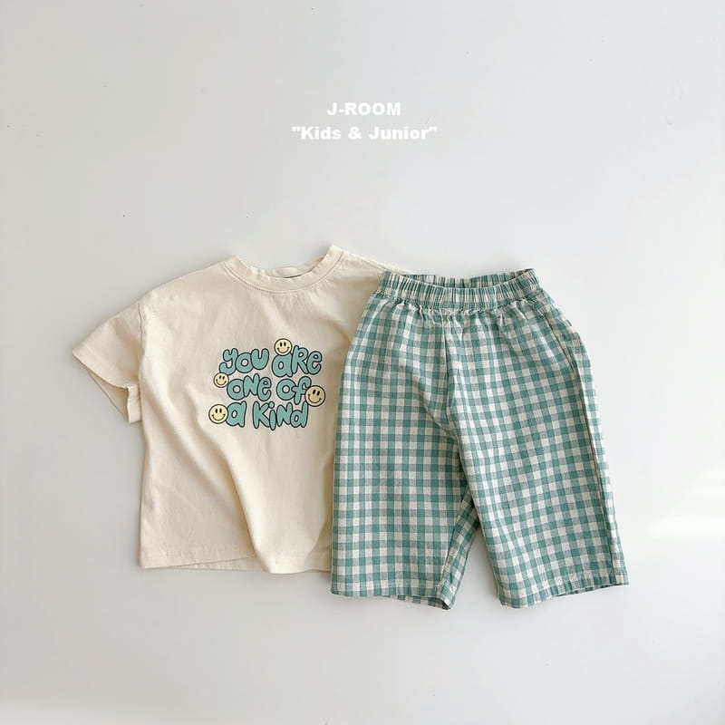 J-Room - Korean Children Fashion - #childofig - Kind Check Top Bottom Set - 6