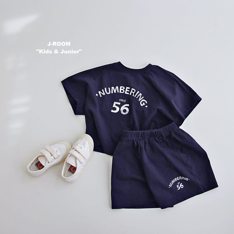 J-Room - Korean Children Fashion - #childofig - Number Raglan Top Bottom Set - 5