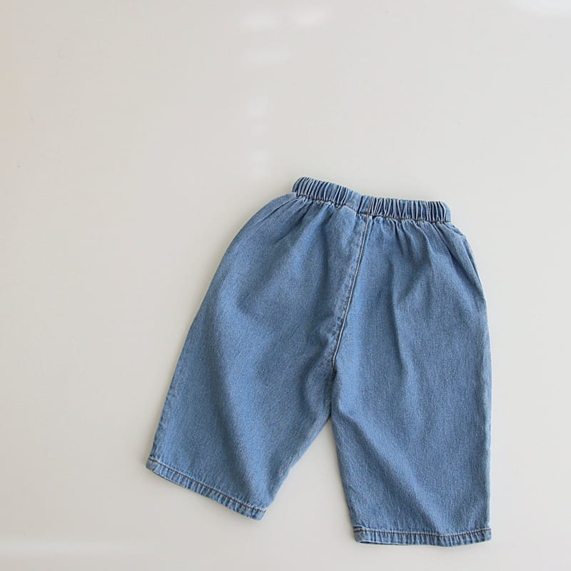 J-Room - Korean Children Fashion - #childrensboutique - String Denim Cropped Shorts - 10