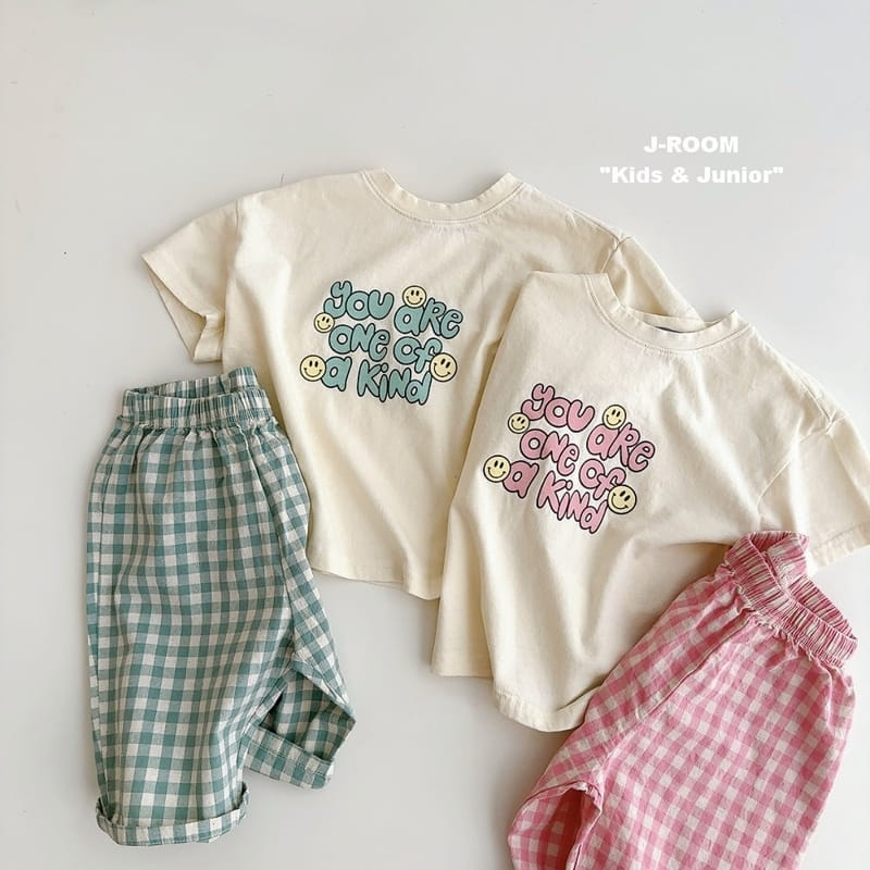 J-Room - Korean Children Fashion - #childrensboutique - Kind Check Top Bottom Set - 7