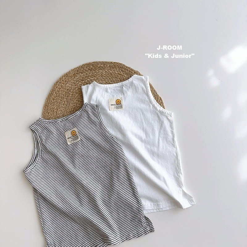 J-Room - Korean Children Fashion - #childrensboutique - Label Layered Sleeveless Tee - 2