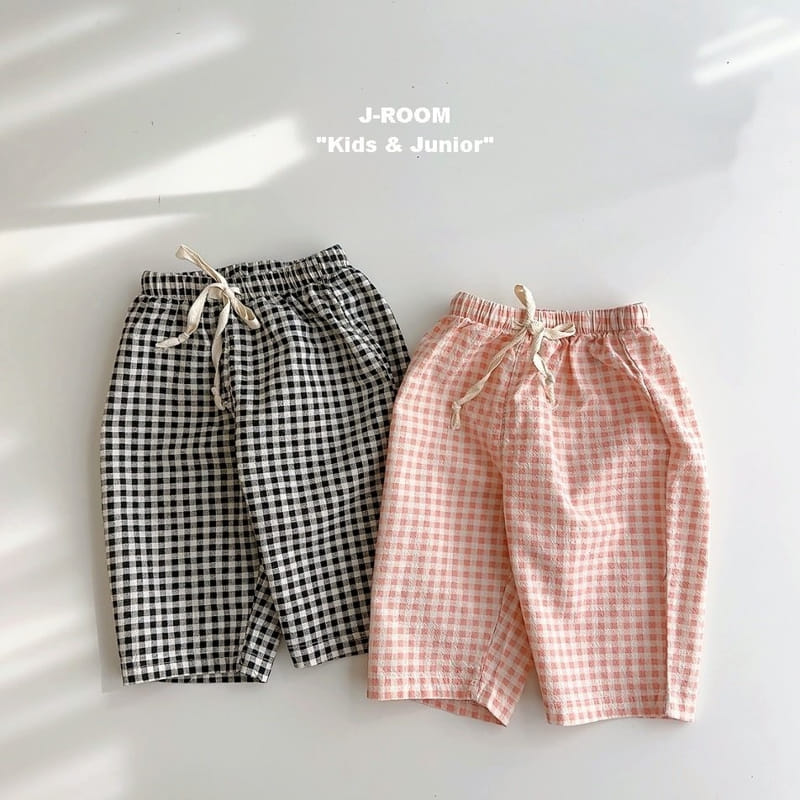 J-Room - Korean Children Fashion - #designkidswear - Bio Check Cropped Shorts - 10