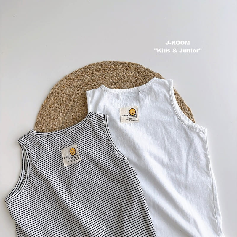 J-Room - Korean Children Fashion - #designkidswear - Label Layered Sleeveless Tee - 3