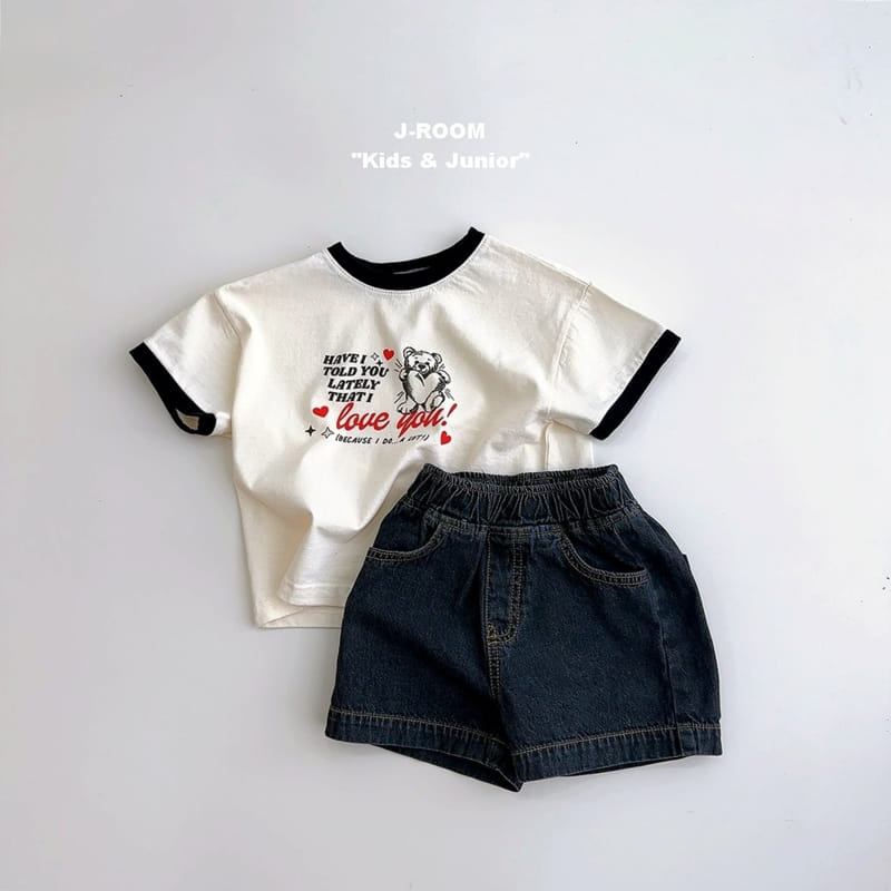 J-Room - Korean Children Fashion - #discoveringself - Color Heart Bear Tee - 5