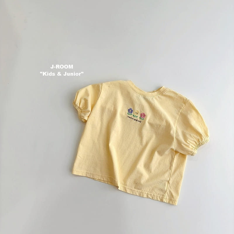 J-Room - Korean Children Fashion - #fashionkids - Embroidery Shirring Tee - 8