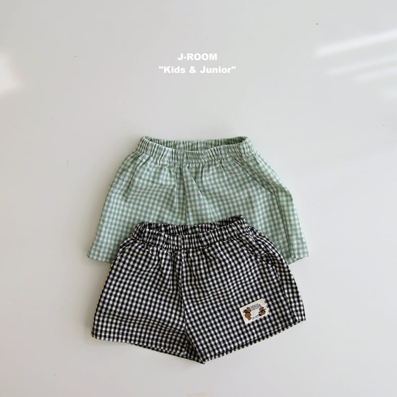 J-Room - Korean Children Fashion - #kidsshorts - Check Lebel Shorts - 2