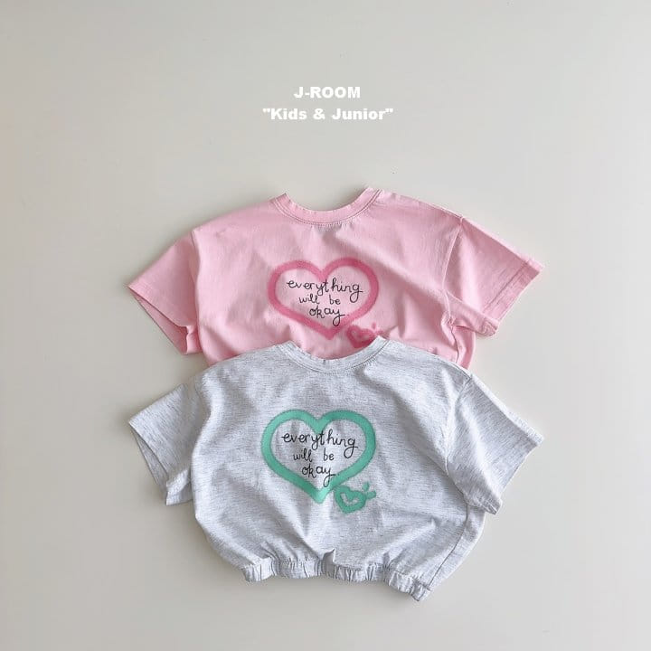 J-Room - Korean Children Fashion - #kidsstore - Banding Heart Paint Tee - 2