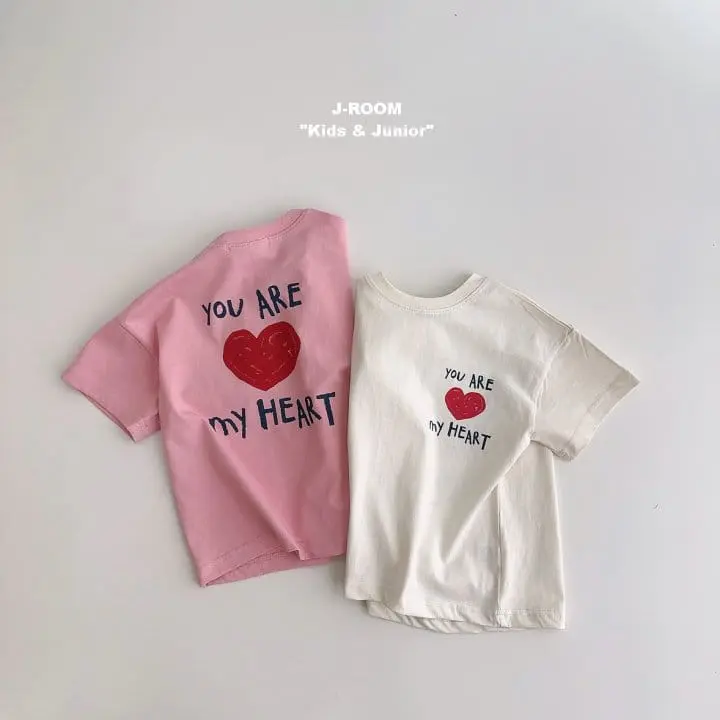 J-Room - Korean Children Fashion - #kidsstore - My Heart Paint Tee