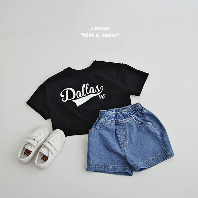 J-Room - Korean Children Fashion - #magicofchildhood - Label Denim Shorts - 7