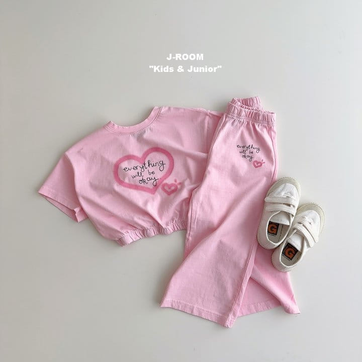 J-Room - Korean Children Fashion - #magicofchildhood - Heart Wide Pants - 7