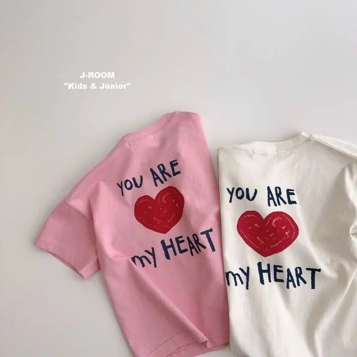 J-Room - Korean Children Fashion - #minifashionista - My Heart Paint Tee - 6