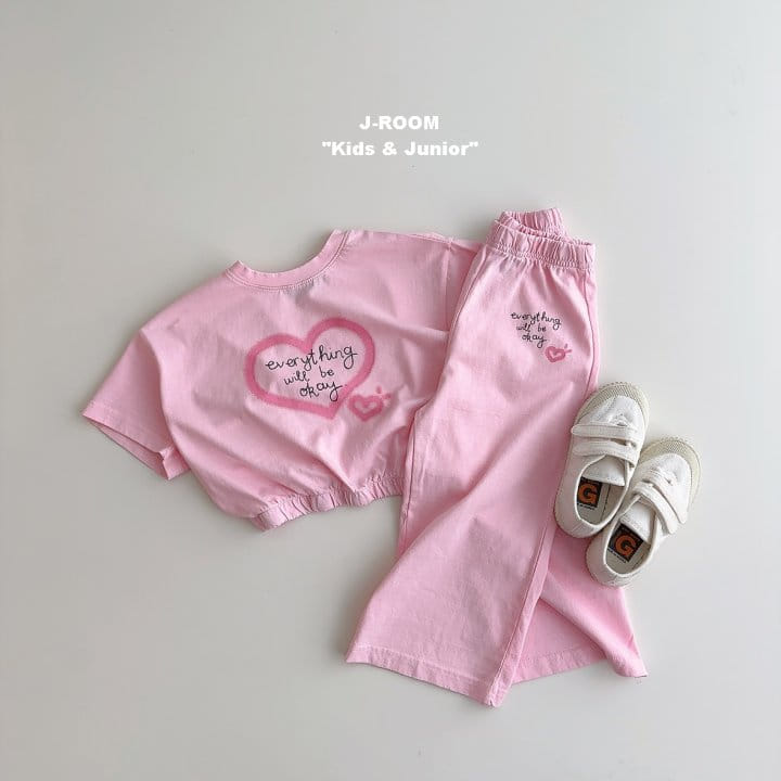 J-Room - Korean Children Fashion - #prettylittlegirls - Banding Heart Paint Tee - 8