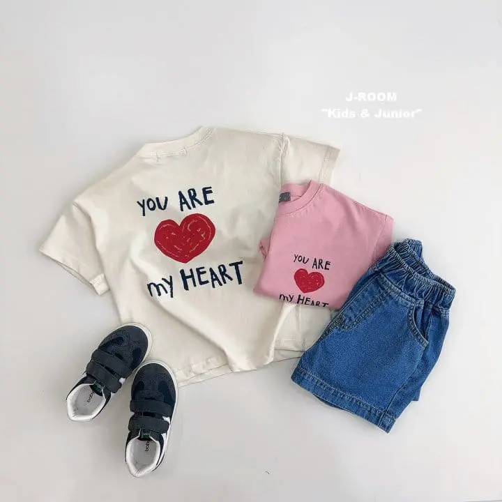 J-Room - Korean Children Fashion - #prettylittlegirls - My Heart Paint Tee - 7