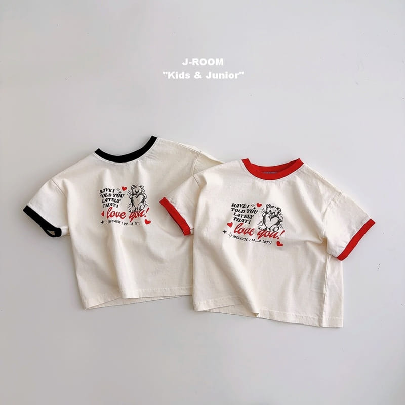 J-Room - Korean Children Fashion - #stylishchildhood - Color Heart Bear Tee