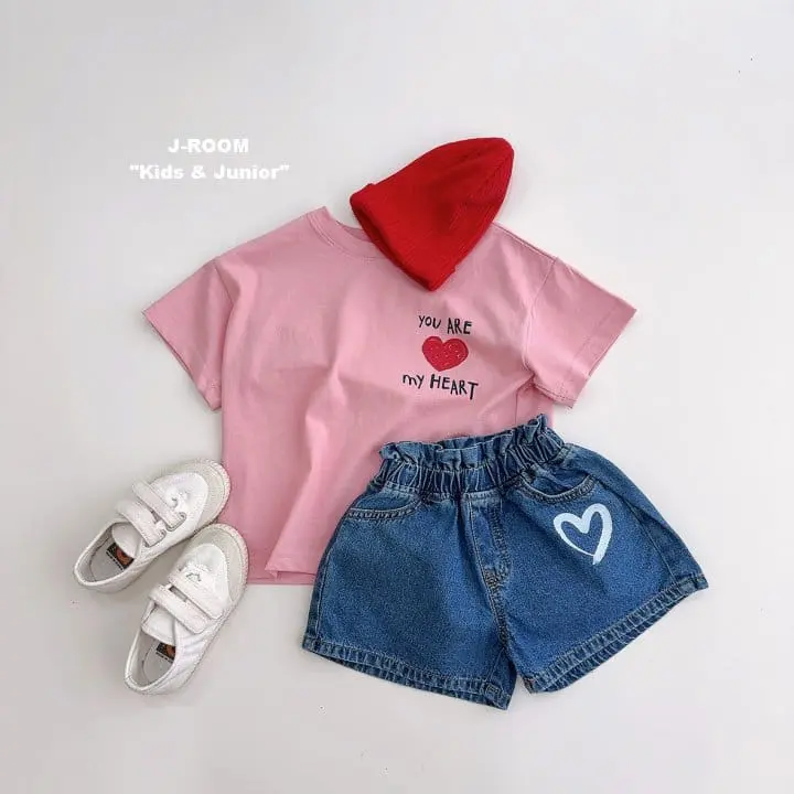 J-Room - Korean Children Fashion - #todddlerfashion - My Heart Paint Tee - 8