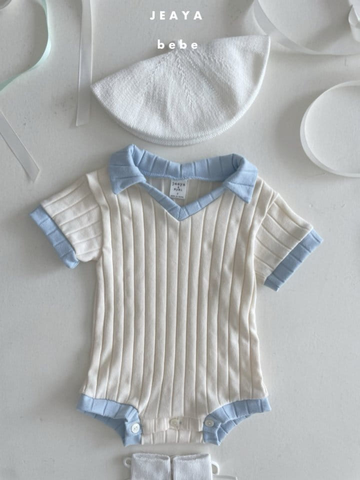 Jeaya & Mymi - Korean Baby Fashion - #babyboutiqueclothing - Summer Collar Body Suit - 3