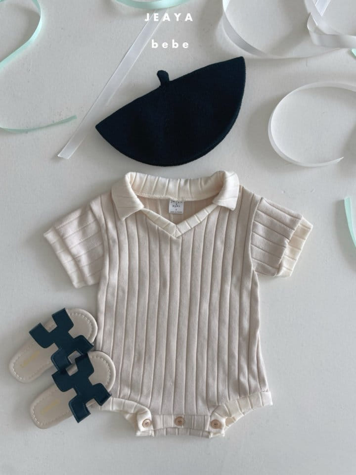 Jeaya & Mymi - Korean Baby Fashion - #babyboutiqueclothing - Summer Collar Body Suit - 4