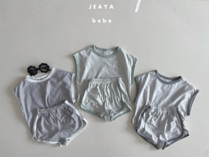 Jeaya & Mymi - Korean Baby Fashion - #babylifestyle - ST Piping Top Bottom Set - 11