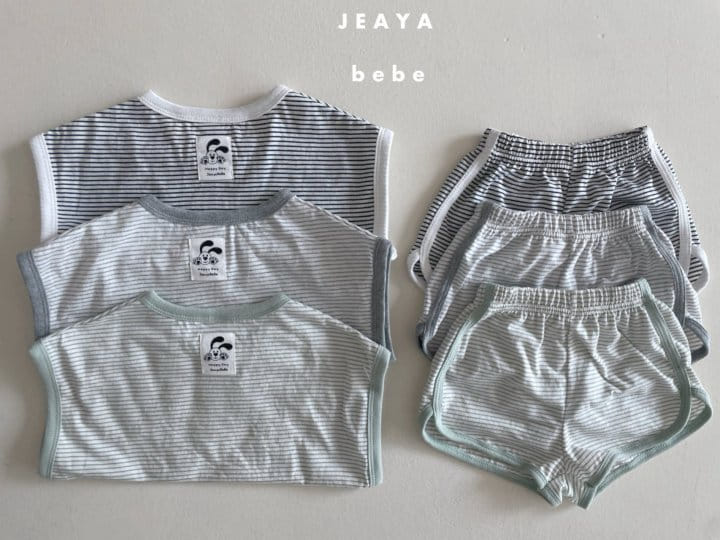 Jeaya & Mymi - Korean Baby Fashion - #babywear - ST Piping Top Bottom Set