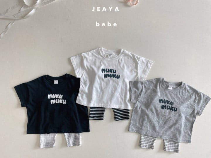 Jeaya & Mymi - Korean Baby Fashion - #onlinebabyboutique - Nuk Jeggings Top Bottom Set