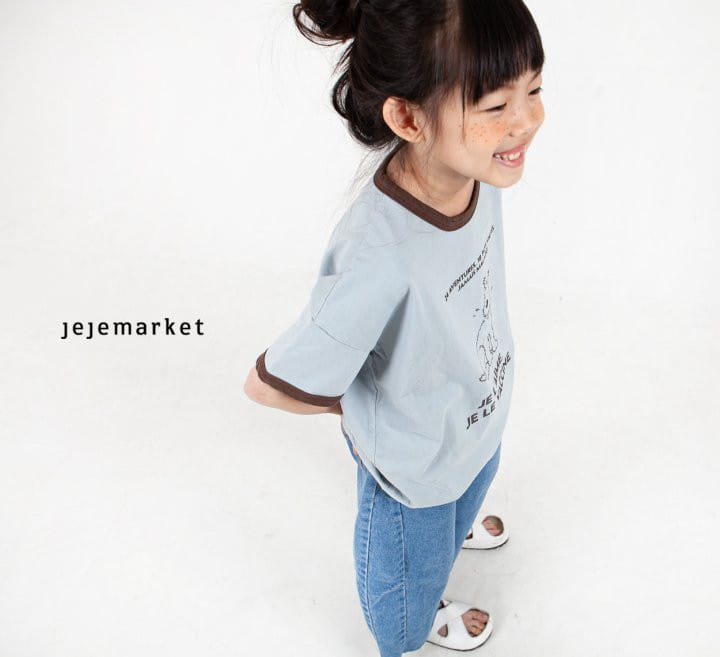 Jeje Market - Korean Children Fashion - #discoveringself - Tin Tin Color Tee - 5