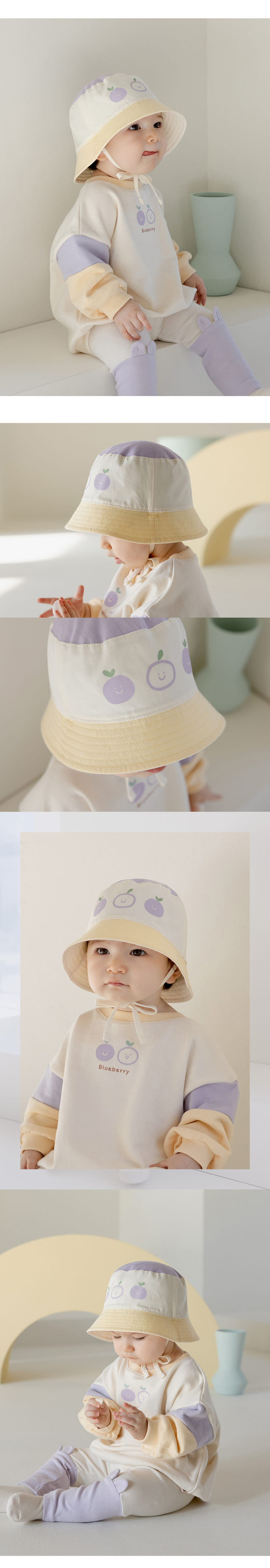 Kids Clara - Korean Baby Fashion - #babyboutique - Endler Reversible Baby Bucket Hat - 2