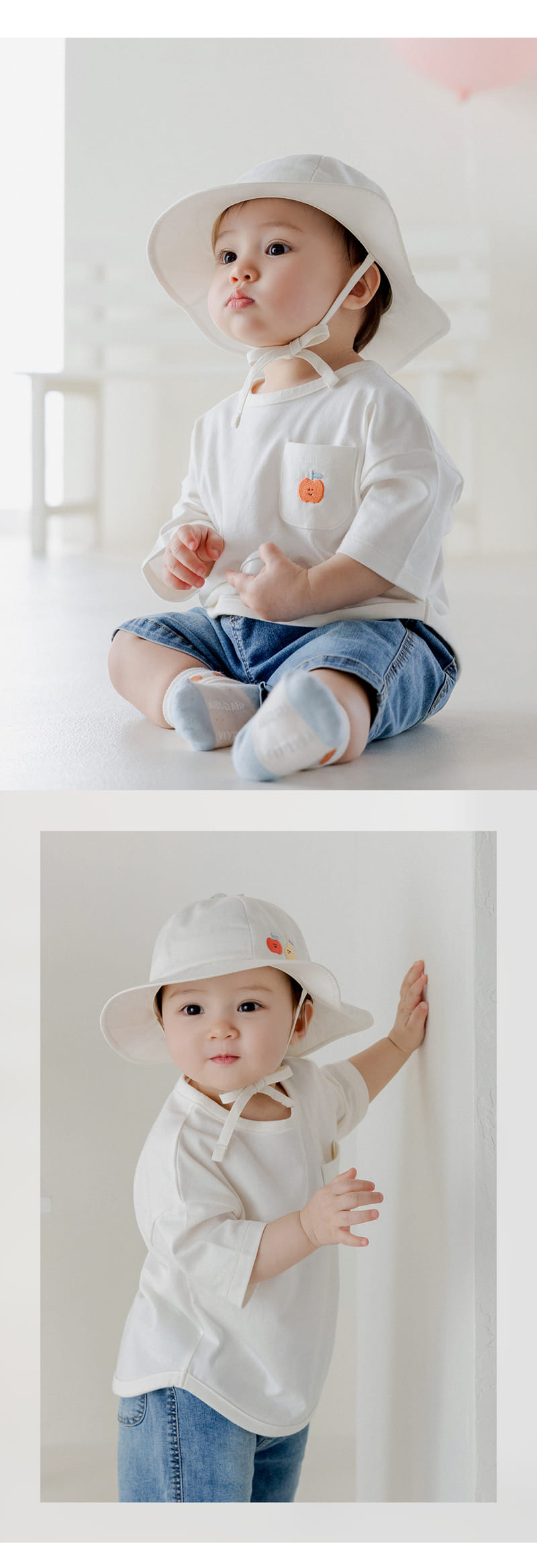 Kids Clara - Korean Baby Fashion - #babyboutique - Rashple Baby Tee - 2