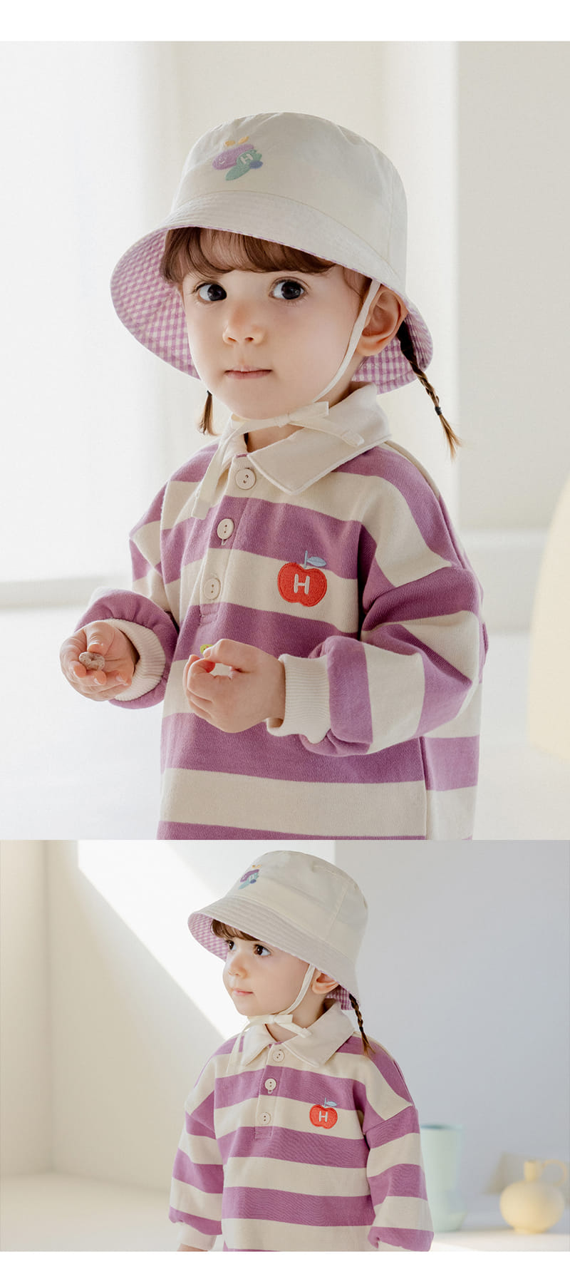 Kids Clara - Korean Baby Fashion - #babyboutiqueclothing - Cookies Baby Bucket Hat - 2