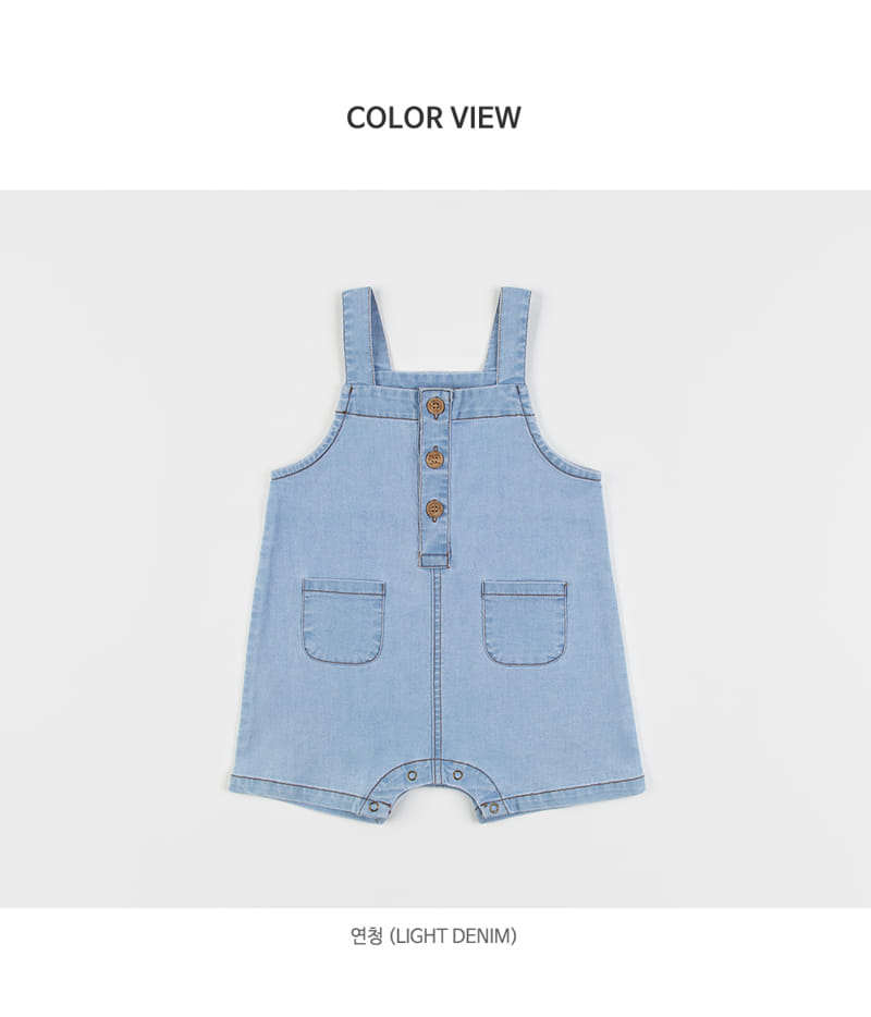 Kids Clara - Korean Baby Fashion - #babyboutiqueclothing - Glow Denim Baby Dungarees Pants - 8