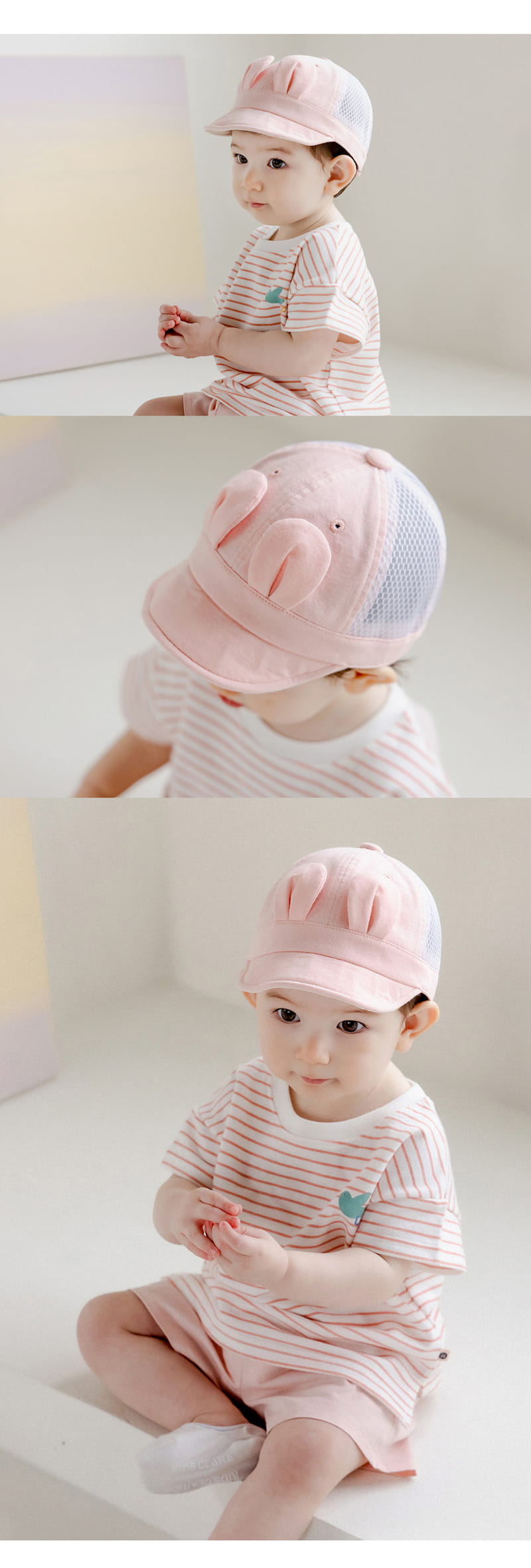 Kids Clara - Korean Baby Fashion - #babyboutique - Banne Summer Baby Wire Cap - 4