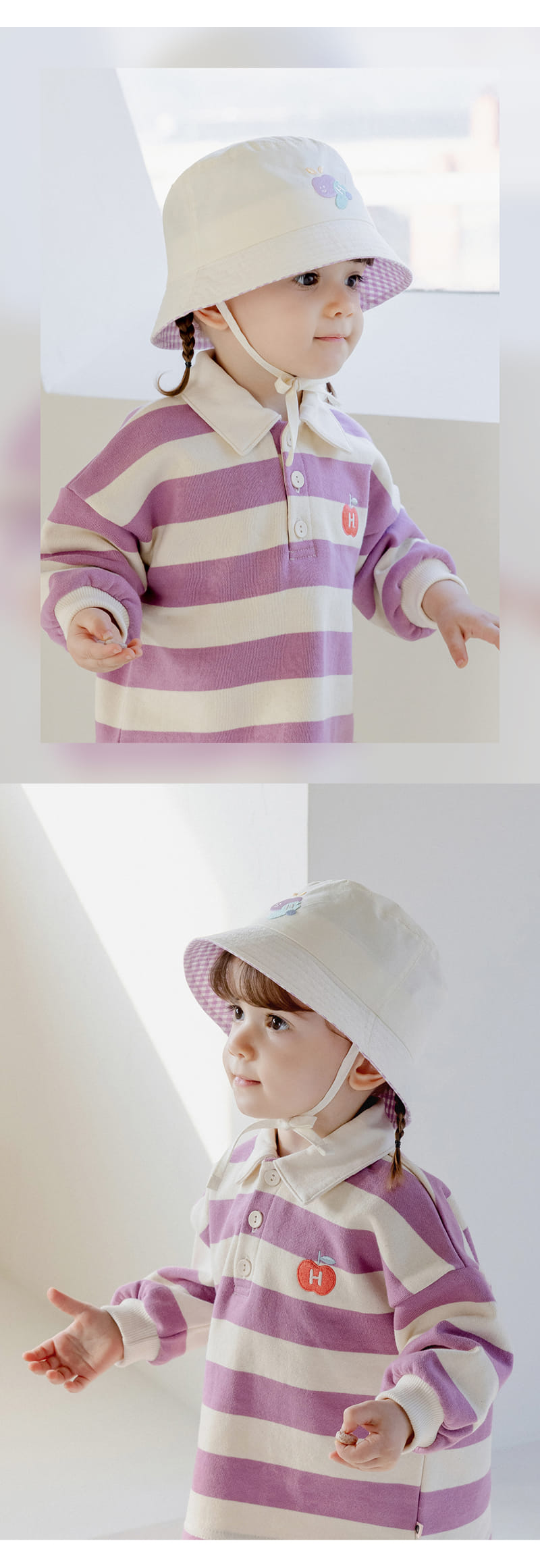 Kids Clara - Korean Baby Fashion - #babyclothing - Cookies Baby Bucket Hat - 3