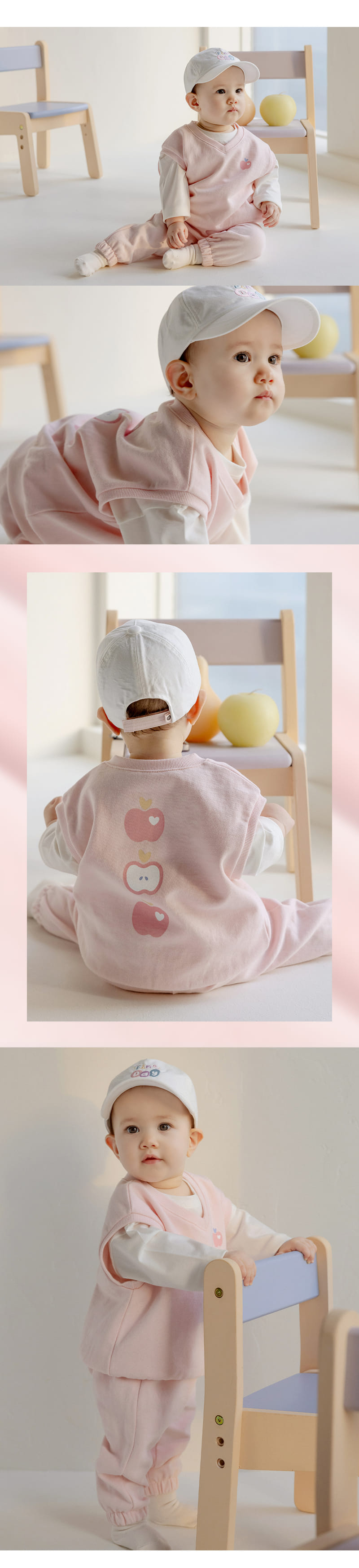 Kids Clara - Korean Baby Fashion - #babyclothing - Aebbo Vest 3 Pieces Baby Set - 2